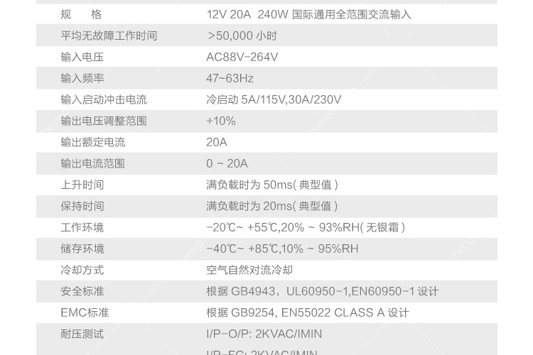 英谷ygmjyq24012 dc12v 20a开关电源采购批发-英谷 ygmjyq24012 dc12v