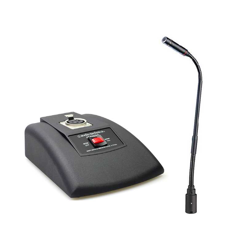 铁三角audio-technica鹅颈话筒及底座pro49ql at8668s