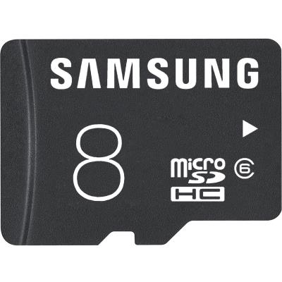 samsung三星 8gb class6 tf存储卡 标准版 microsdhc 读取24mb
