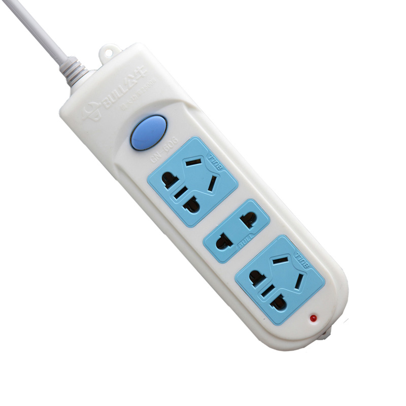 bull公牛 gn-606 3位3米 总控开关 插线板_报价_价格_公牛插线板批发