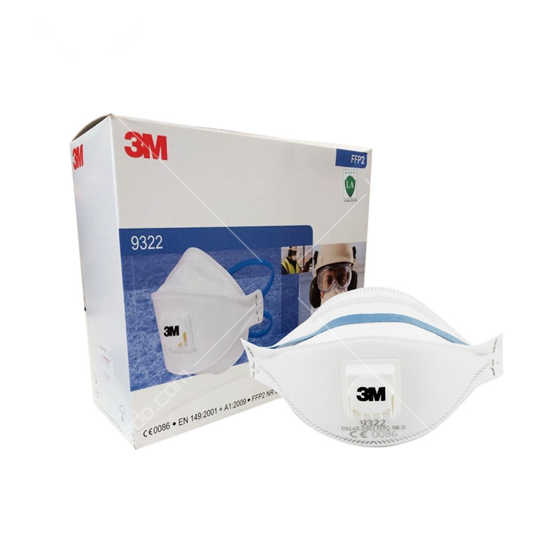 3m 9322 口罩防 折叠式带呼气阀 ffp2级 10只/盒
