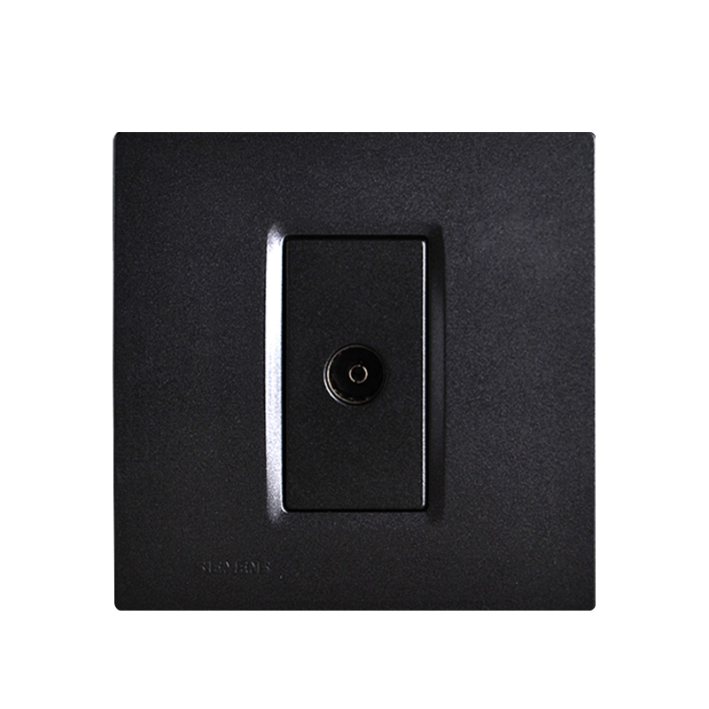 siemens西门子灵动vega系列电视插 金属黑